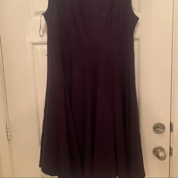 Purple Bejewled Flare Tail Dress - Picture 13 of 16